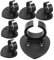 6pcs Microphone Wall Holder, ABS Clip, Wall Mount Hook for Mic, Black, Ideal for Ktv, Bus, Mini Ktv