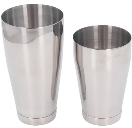 Cocktail Shaker, 2Pcs Drink Shaker Margarita Shaker Alcohol Shaker,Mbar Mixer Metal Shaker Bottle Shaker Tins Bartending for Home Bar