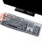 Tastaturabdeckung mit großen Buchstaben passend für Logitech MK295 MK275 MK270 Tastatur, Logitech K200 K260 K270 K275 K295 MK200 MK260 ultradünne Desktop-PC-Silikon-Tastaturabdeckung