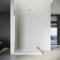 SONNI 1200x2000mm Walk in Duschwand Vollsatiniert Duschabtrennung-inklusive 1500x900mm Quadratische Duschtasse und Ablaufgarnitur-8mm ESG Nano Glas