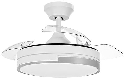 Eden pulse Ventilador DC 48W, 3 aspas, 4800lm, 6 velocidades, 3000K/4500K/6000K, control remoto, temporizador, memoria - ideal para climatización y confort.