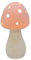 Shudehill Giftware Mushroom Glow Light Up Lamp Ornament - Grey, Sage or Pink Matt Finish (Pink)
