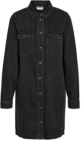 Noisy May Damen Nmnew Signe L/S Denim Dress Vi001bl Noos Nmnew Signe L/S Denim Dress Vi001Bl Noos (1er Pack)