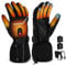 Heated Gloves, Podazz Rechargeable Heated Gloves with 7.4V 3000mAh Battery Powered Waterproof Hand Warmer Gloves, 3 Levels Heated Thermal for Cold Winter Cycling,Skiing,Hunting（Black，M)