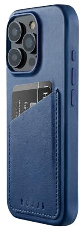 Mujjo Schutzhülle aus Leder, passend für 16 Pro, MagSafe-kompatibel, Premium-europäische Lederhülle mit Kartenfach, verbesserter Handy- und Kameraschutz, hergestellt aus recycelten Materialien