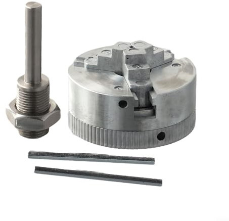 ReachMall Mandrino per tornio, mandrino in metallo per trapano manuale in lega di zinco, mandrino autocentrante in acciaio al carbonio mini trapano per torni (B)