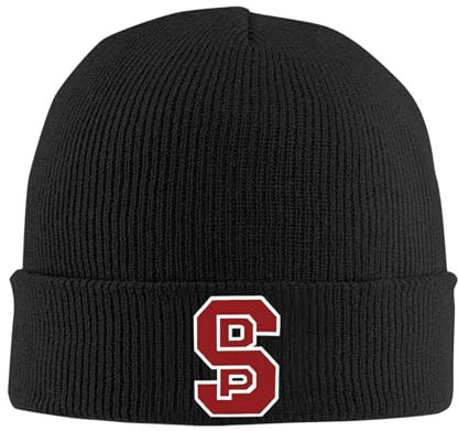 HEBUOUI Strickmütze für Wärme im Winter SDP Strickmütze Mütze Herbst Winter Hüte Warme Acryl Casual Musik Kappen für Männer Frauen Geschenke Geschenk
