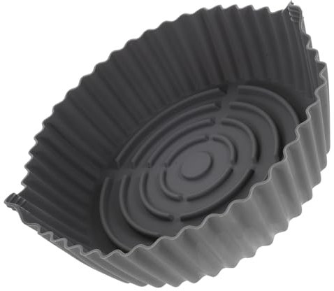 Cabilock Heißluftfritteusenmatte aus Silikon Wiederverwendbar Hitzebeständig für Backpapier Korb Grillmatte ohne Lebensmittel Kleben für Snacks Hähnchenflügel Etc