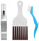 lomdung 3 Pieces Condenser Comb Dryer, Condenser Cleaning Comb, Heat Pump Dryer, Dryer Cleaning Brush, Slat Comb Dryer Cleaner, for Cleaning Air Conditioning, Refrigerator, Window