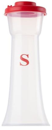 Grand salière et poivrière en plastique avec couvercle résistant à l'humidité Sablier en verre pour la maison cuisine restaurant