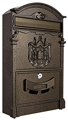 Kippen 10006CB - Cassetta Postale Modello REGIUS di Colore Bronzo. Dimensioni: 410x90x260mm.