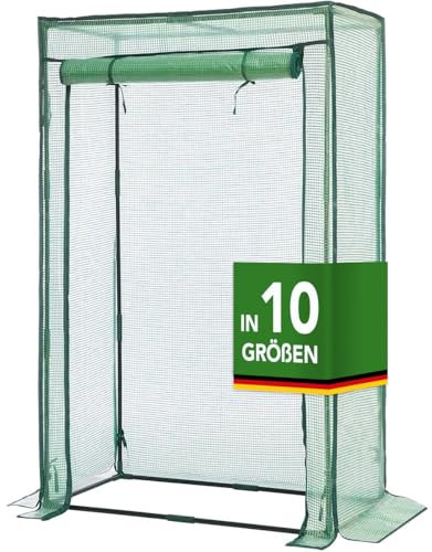 CASA PURA - Foliengewächshaus 50x100x150 - UV-beständig - Gewächshaus mit Metallablagegitter - Langlebig. Witterungsbeständiges Pflanzenhaus (Botanika)