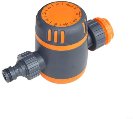 Snowchecking Temporizador de riego manual de jardín, controlador de riego mecánico, temporizador de manguera de agua con control de perilla para plantas césped al aire libre