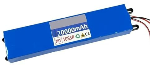 36V 20AH Batterie Lithium Rechargeable pour Vélo Électrique 10S3P Batterie Ebike pour 100W 200W 300W 400W Scooter Moteur Lithium ION Batterie avec Chargeur T