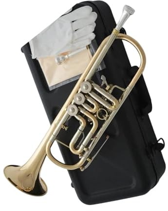 Standard Trompete Goldenes Messing Drehventil Trompeten Kupfernickel Stimmrohr
