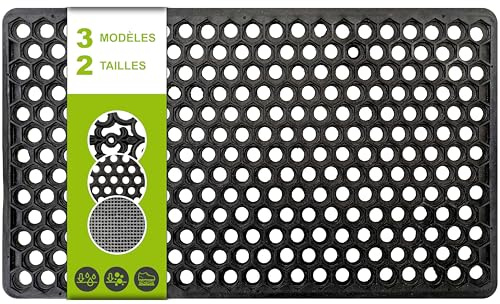 SQUATCH® | Tapis extérieur en Caoutchouc | Paillasson Durable et Antidérapant | Utilisable Toute l'année | Facile à Nettoyer | Modèle MĒSH (90x150cm)