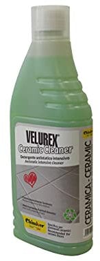 Chimiver - VELUREX CERAMIC CLEANER | Limpiador intensivo antiestático específico para la limpieza de pavimentos de cerámica. Botella de 1L