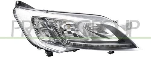 Prasco - FT9324945 - Fiat - Ducato - Mod. 07/14 - - Scheinwerfer Rechts-H7+H7-Mit Lwr-Mit Motor-Mit Kurvenlicht-Verchromt-Led