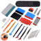 Winjun Autofolie Fensterfolie Folierungs Werkzeug mit Folienrakel Micro Rakel 9mm Cuttermesser Magnet Armbänder Mini Schaber