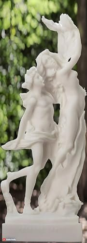 BeautifulGreekStatues Bernini Apollo und Dapne-Statue, gepuderter Marmor, 23 cm