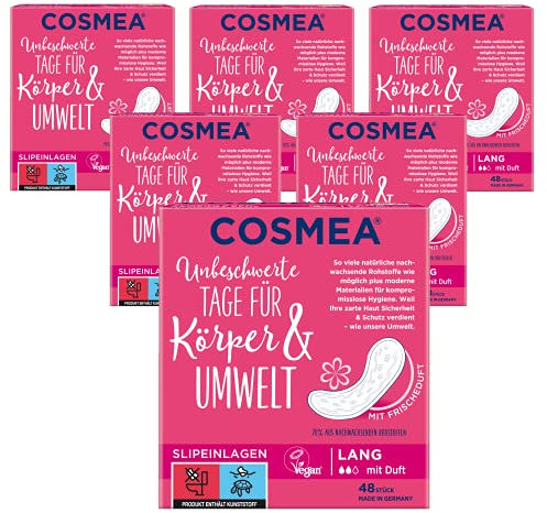 Cosmea Slipeinlage aus Rohstoffen. (Lang mit Duft 240 Stück)