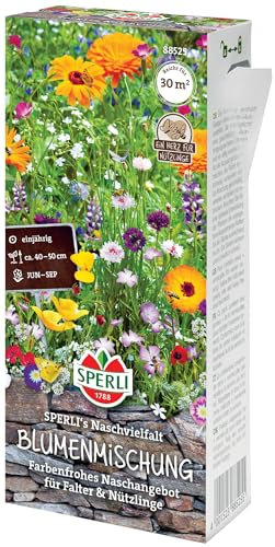 Blumenmischung Sperli´s Naschvielfalt, farbenfrohes Naschangebot für Falter und Nützlinge