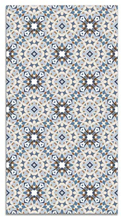 Panorama Vinylteppich - Modell Orientalische Type Blaue Hydraulik - 140x200 cm - Verschiedene Größen - Deko Küche, Läufer und Outdoor