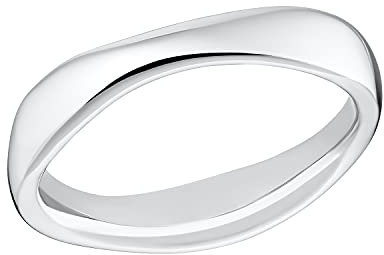 s.Oliver Ring Edelstahl Damen Ringe, Silber, Kommt in Schmuck Geschenk Box, 2032540