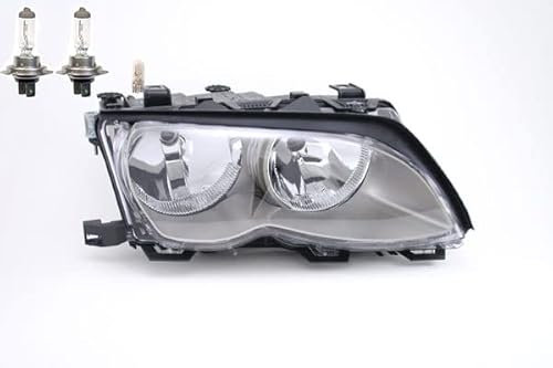 Johns, Scheinwerfer passend für BMW 3er E46 09/01-02/05 /- rechts + Leuchtmittel