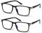 Vecien Blaulichtfilter Brille Computerbrille PC Gaming Anti UV400 Damen und Herren Ohne Stärke Entspiegelt (2-Paar Gläser,schwarz,1081/C1+C2)