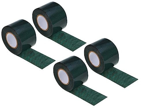 PATIKIL Turf Tape 2 x16 FT, 4 Pack Double-side Self Adhesive Artificial Grass Seaming Tape for Garden Lawn Jointing Indoor Outdoor Carpet Mat, Green