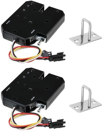 SG Store 2 Set Armadietti Di Controllo Elettrico Serratura Magnetica DC 12V 2A Di Blocco 25,5 Mm Per Sistema Di Controllo Accessi Porta Piccola Serratura Per Armadietto