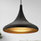 bamyum Hängelampe Paladin Schwarz Gold Metall Ø35cm, Pendelleuchte Schwarz Gold, Lampenschirm Hängelampe Esstisch Wohnzimmer Hängelampe Industrial Vintage, Pendelleuchte Esstisch, Küchenlampe Hängend