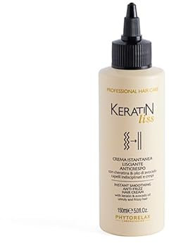 Phytorelax glättende Anti-Frizz-Lotionen und Haarrestrukturierer mit Keratin & Avocadoöl, 150 ml
