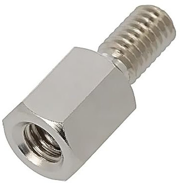 10X 213X06K Distanzmuffe mit Gewinde Innengew: M3 6mm Außengew: M3 Messing DREME