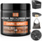 NIUB Kit Réparation Cuir Gris Foncé, Réparation de la Couleur du Cuir, Réparation des Rayures, pour Les Produits en Cuir, Canapé en Cuir, Siège de Voiture, Chaussures en Cuir, Sac en Cuir