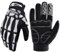 Azarxis Fahrradhandschuhe Reflektierende und rutschfeste Touchscreenhandschuhe Warme Winterhandschuhe Sporthandschuhe für Halloween Cosplay Party Weihnachten (Weiß - Reflektierend, S)