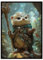 Kompatibel mit Magic The Gathering Kartenhüllen (Bloomburrow-Serie), 100 Stück + 4 Stück, glatt, matt, kompatibel mit MTG und anderen TCGs (Otter Sorcerer)