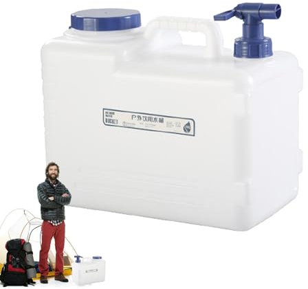 Portable Water Containers,Portable Camp Water Jug Storage Containers | 10L/15L Large Capacity with Handle, Leak-Proof for Drinking, Hiking, Outdoor Activities