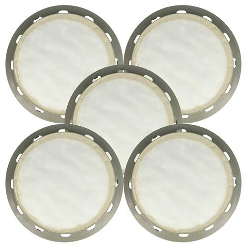 vhbw 5x filtro compatibile con Electrolux Z 940, UZ 945 Profi Power, UZ 935 S Profi Power, UZ 940 S2 aspirapolvere - filtro HEPA grigio/bianco