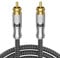 EMK Cable RCA Cable Subwoofer Cables Audio Coaxial Rca a Cinch Chapado en oro Macho a SPDIF (doble blindaje, punta dividida) Cables SUBWOOFER RCA para altavoces, barra de sonido, TV, DVD, AMP (10 m)