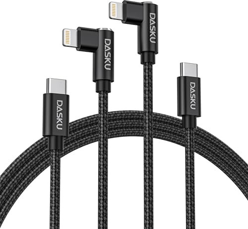 iPhone 14 13 Charger Cable 3FT, 90 Degree USB C to Lightning Cable Fast Nylon Braided Fast Charger Nylon Braided 20W Charging Data Sync Cord Compatible with iPhone 14/13/Pro/12/Max/11/XS/XR/8/Plus