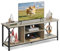 WLIVE TV Schrank Lowboard für Fernseher bis zu 65 Zoll, Fernsehschrank TV Board mit Offenen Stauraum, 140 x 40 x 49 cm, Fernsehtisch für Wohnzimmer und Schlafzimmer, Grau