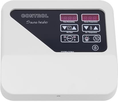 Czyurachel Sauna Digital Controller 3-9kw Saunasteuergerät Sauna Thermostat mit 2 Betriebsarten Externes Digitales Saunasteuergerät für SPA-Zentren, Familien-Saunen