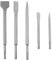 ONLISUM 5PCS SDS Plus Drill and Chisel Set,Hammer Drill Bit Set,Including Flat Chisel, Point Chisel for Ceramic and Floor Tiles, etc