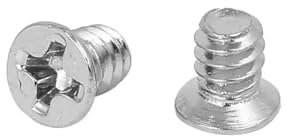 DNVGJUP Lfang-Sechskantbolzen Black 6#-32 Head Screws Computer PC Case 3.5 Inch Hard Drive HDD Flat Countersunk Head Screw, Stark und langlebig(Silver,100pcs)