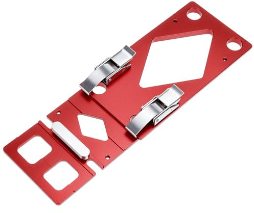 QWORK® 90° tope de ángulo para riel de guía, tope de aleación de aluminio fresado por CNC, compatible con Festool y Makita riel de guía