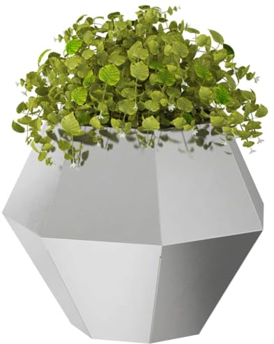vidaXL Pflanzkübel 2 STK. Silber 50 x 50 x 40 cm Edelstahl