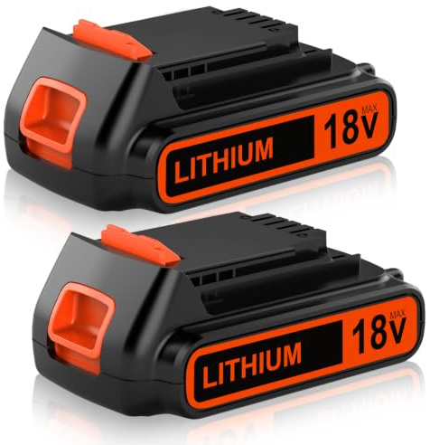 2 Batteria di Ricambio per Black Decker Batteria 18V 3.0Ah LBX20 BL2018 LBXR20B LBXR20-OPE LBXR2020 LB2X4020 LBXR20 LBXR20B-OPE-2 LB2X4020 LST220