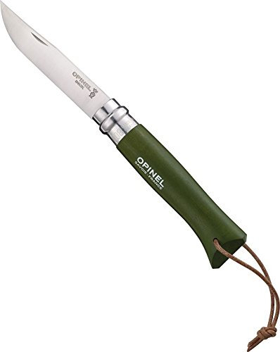 Herbertz Jul. C GmbH Opinel 8 mit Lederriehm. Khaki - -